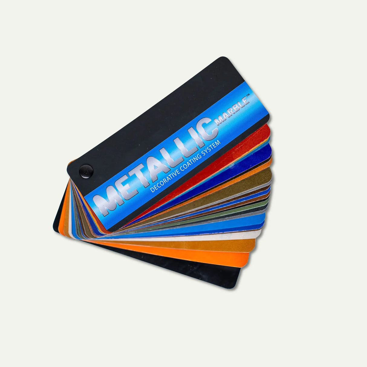 Metallic Marble Fan Deck